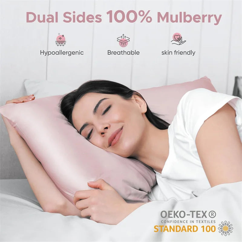 Vela Mulberry Silk Pillowcase, Pair