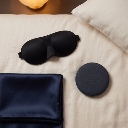 The Night Set — mask, pillow speaker, silk pillowcase